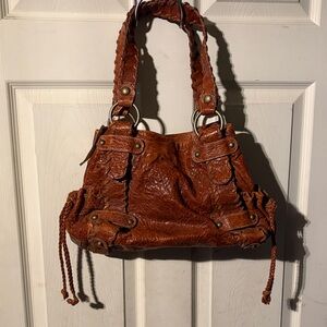 Kooba Tan Leather Shoulder Bag